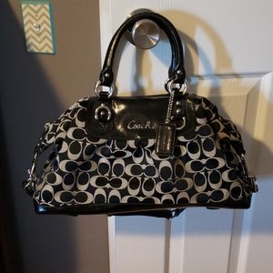 Coach Black and Grey Purse